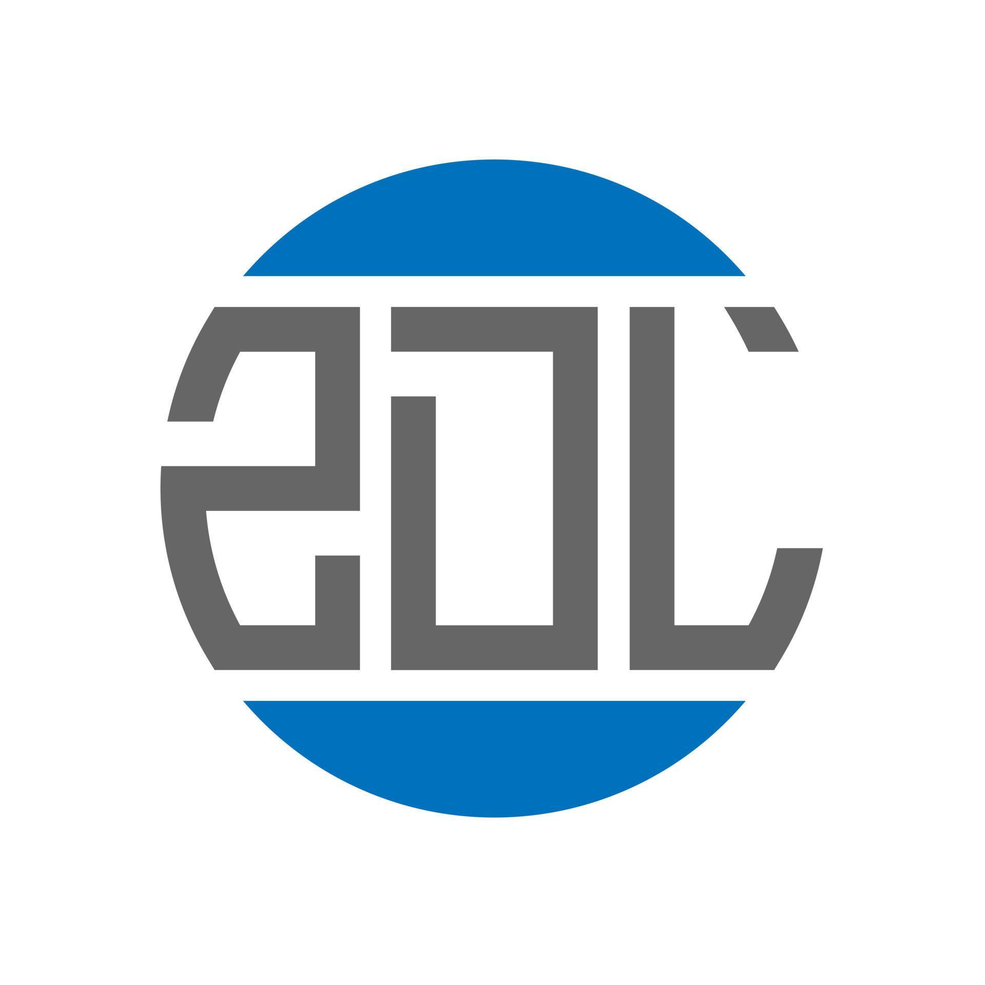 ZDL letter logo design on white background. ZDL creative initials