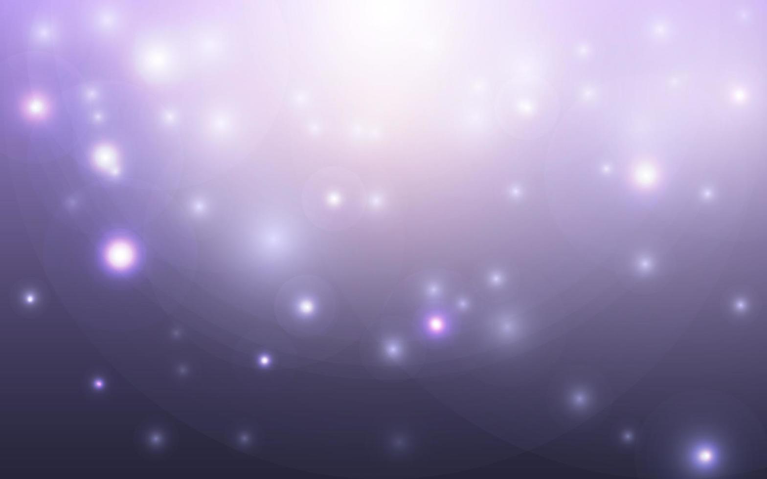 fondo abstracto de luz suave de bokeh púrpura, partículas de bokeh de ilustración vectorial eps 10, decoración de fondo vector
