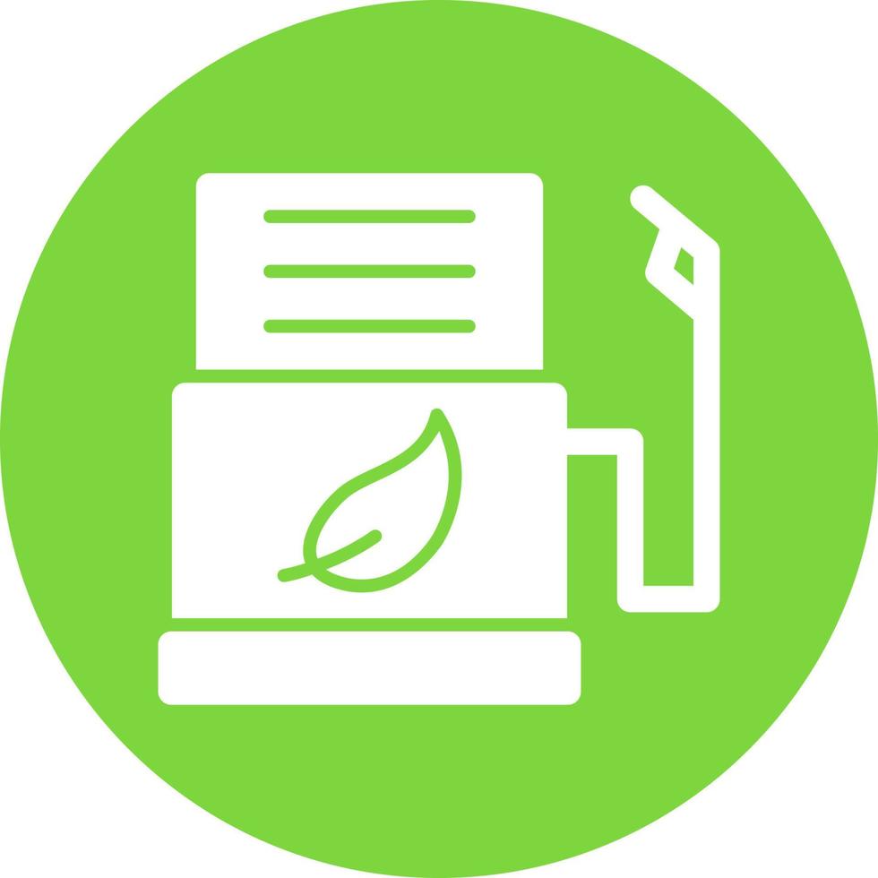 Biofuel Station Flat Icon vector