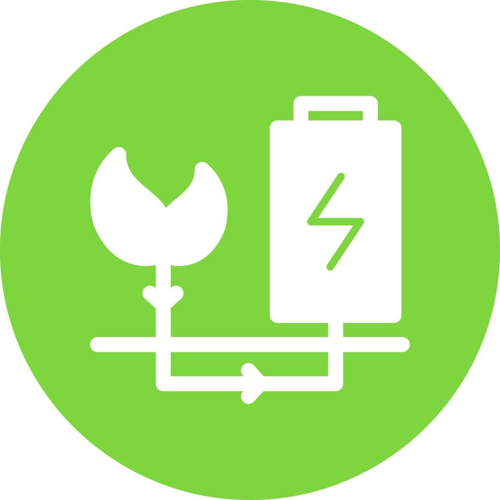 Green Energy Flat Icon vector