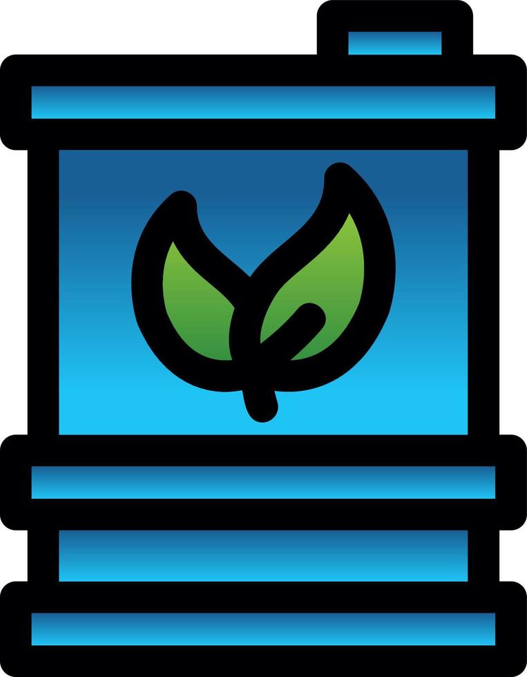 Biofuel Barrell Flat Icon vector