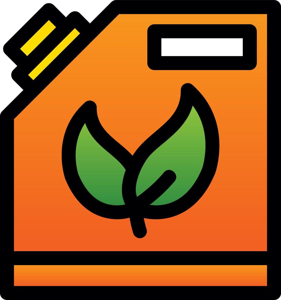 Biofuel Can Flat Icon vector