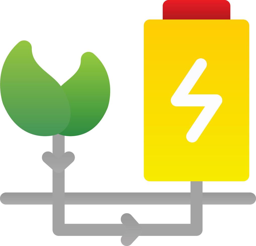 Green Energy Flat Icon vector