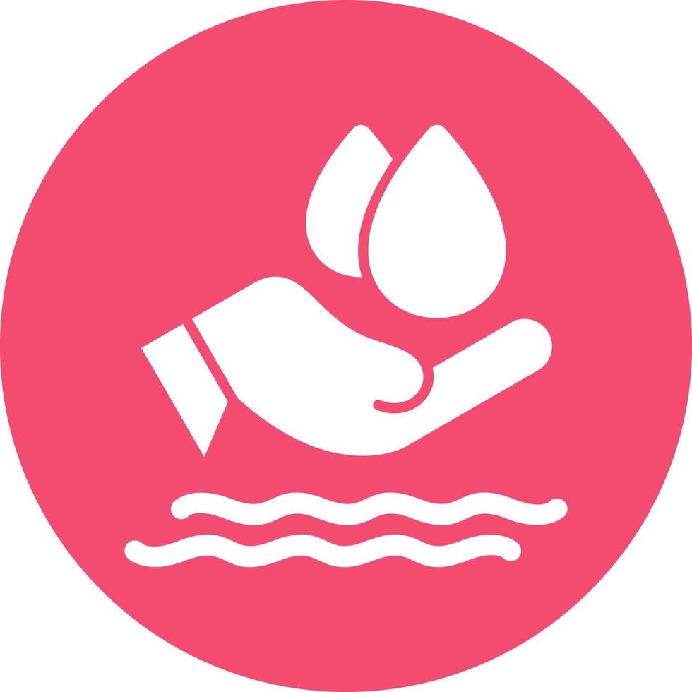 Save Water Flat Icon vector