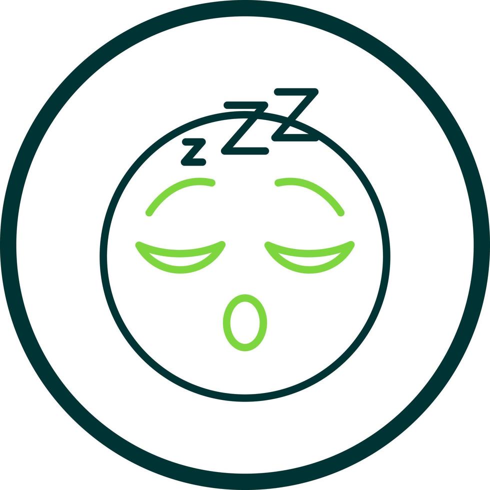 Sleeping Face Vector Icon Design