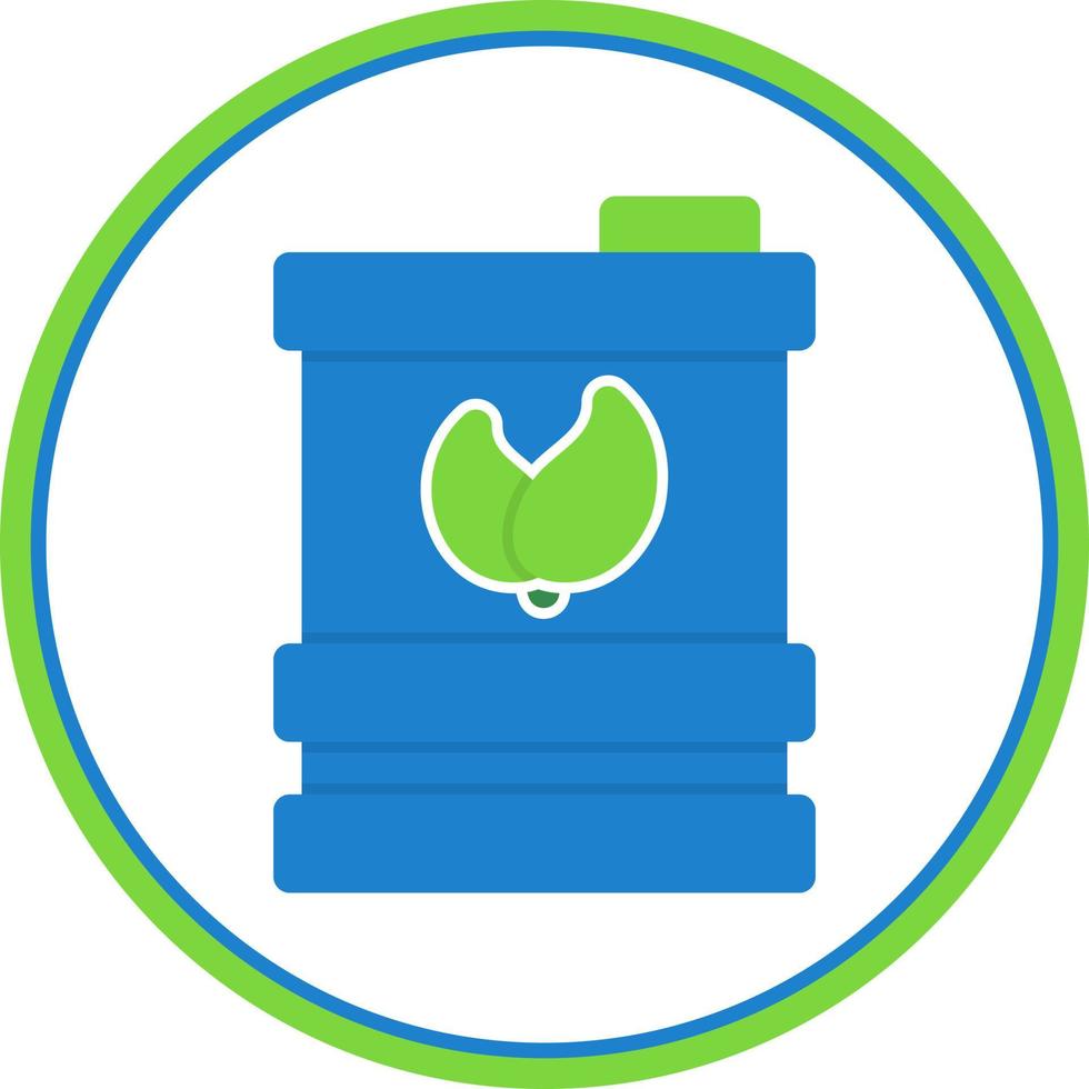 Biofuel Barrell Flat Icon vector