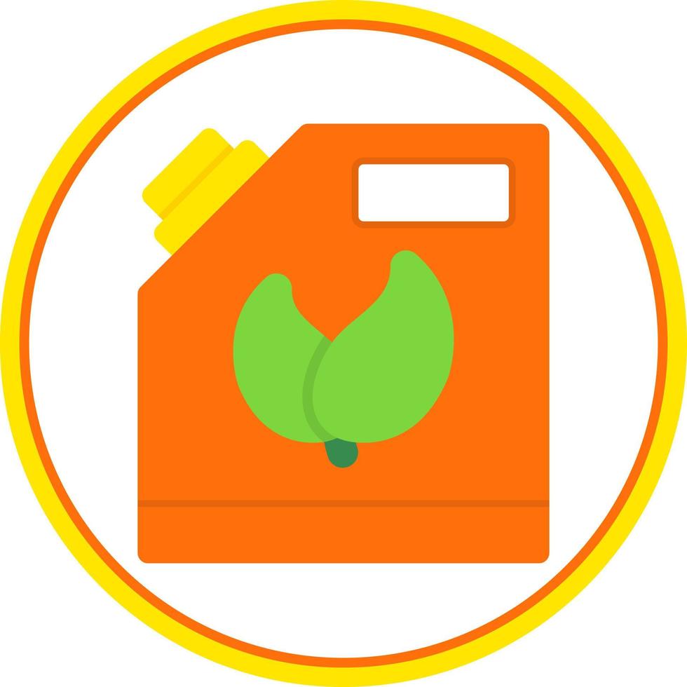 Biofuel Can Flat Icon vector