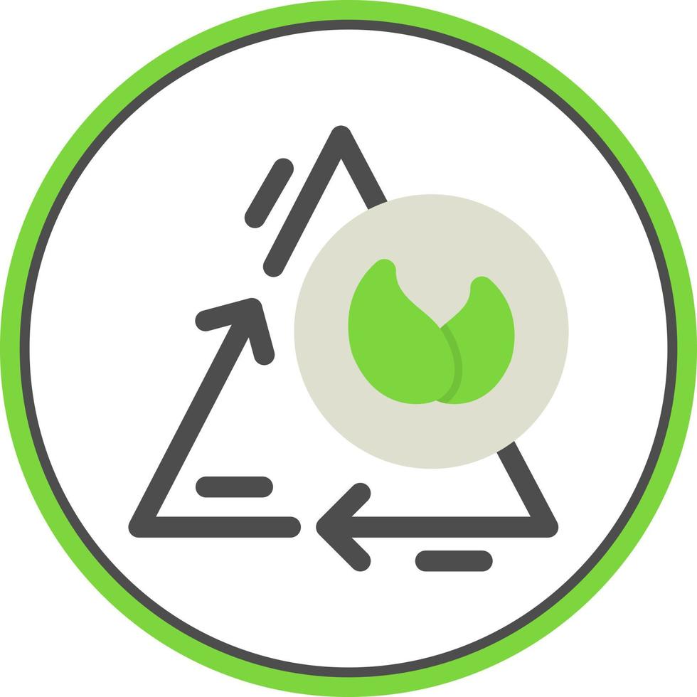 Zero Emission Flat Icon vector