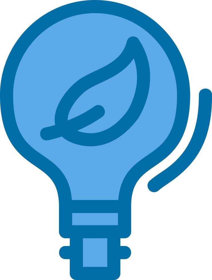 Eco Bulb Flat Icon vector