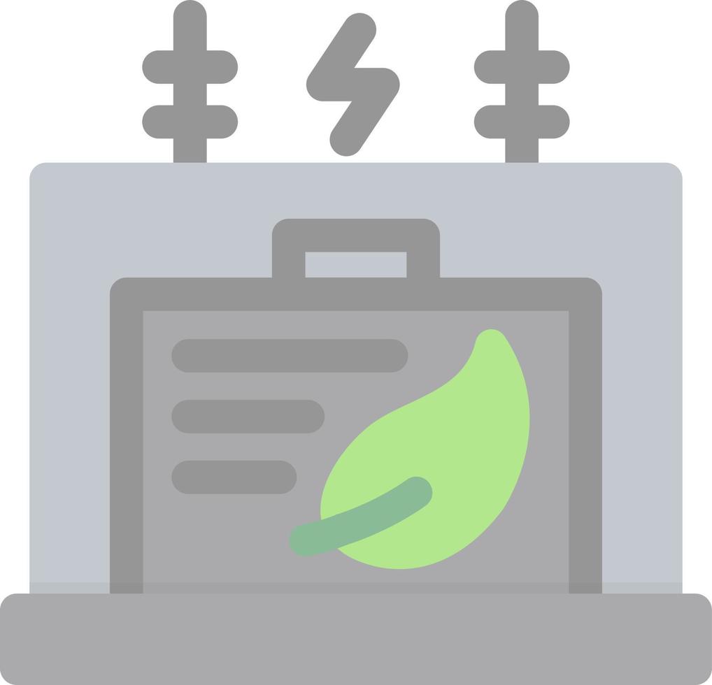 Eco Transformer Flat Icon vector