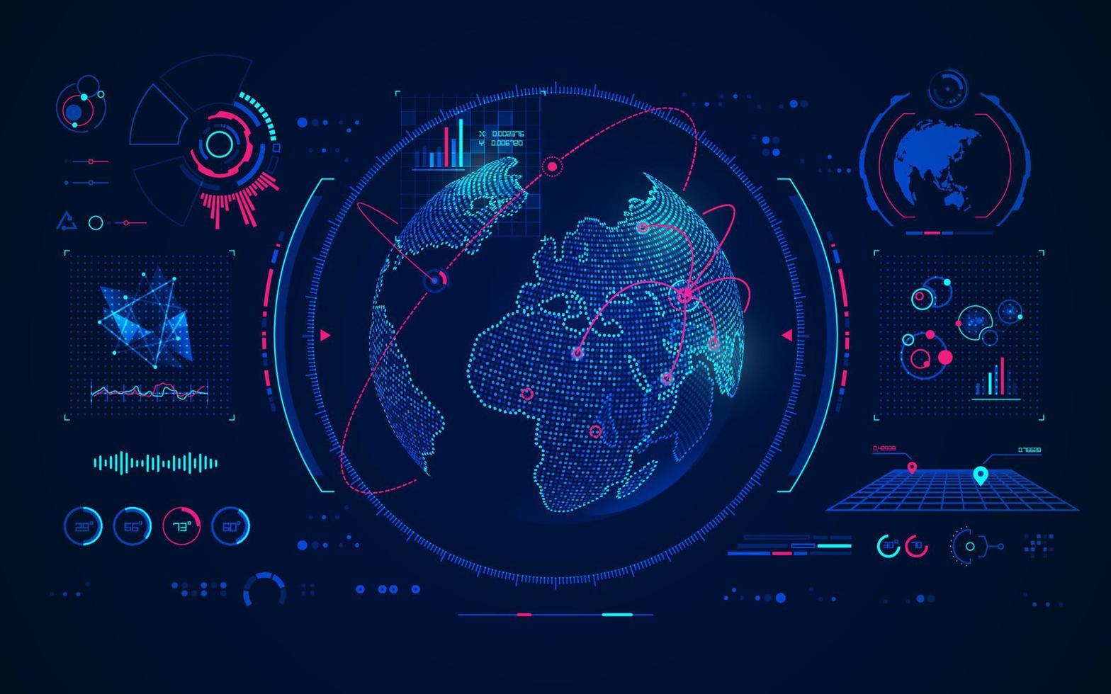 global network interface 15839361 Vector Art at Vecteezy
