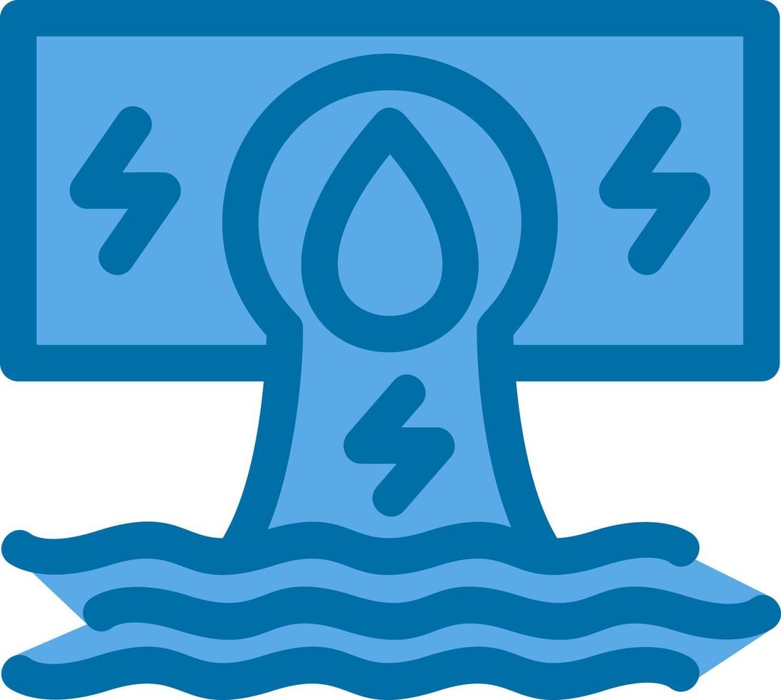 Hydroelectricity Flat Icon vector