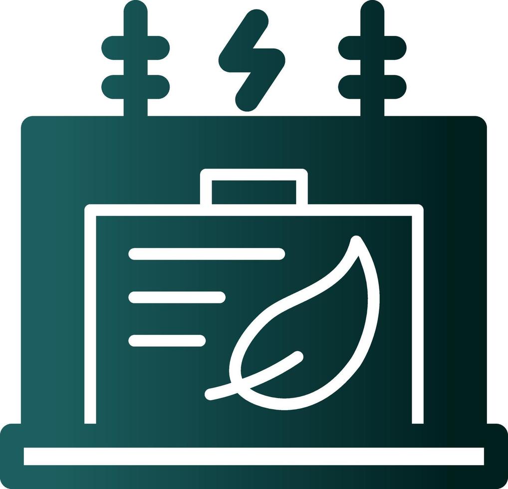 Eco Transformer Flat Icon vector