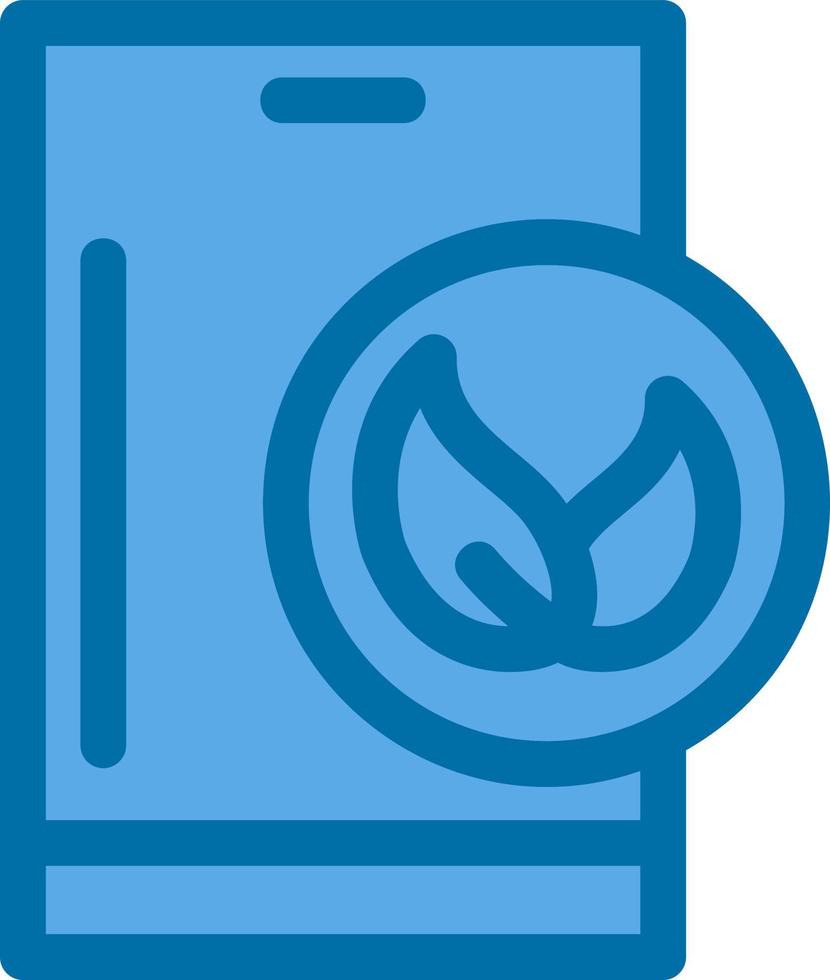 Eco Smartphone Flat Icon vector