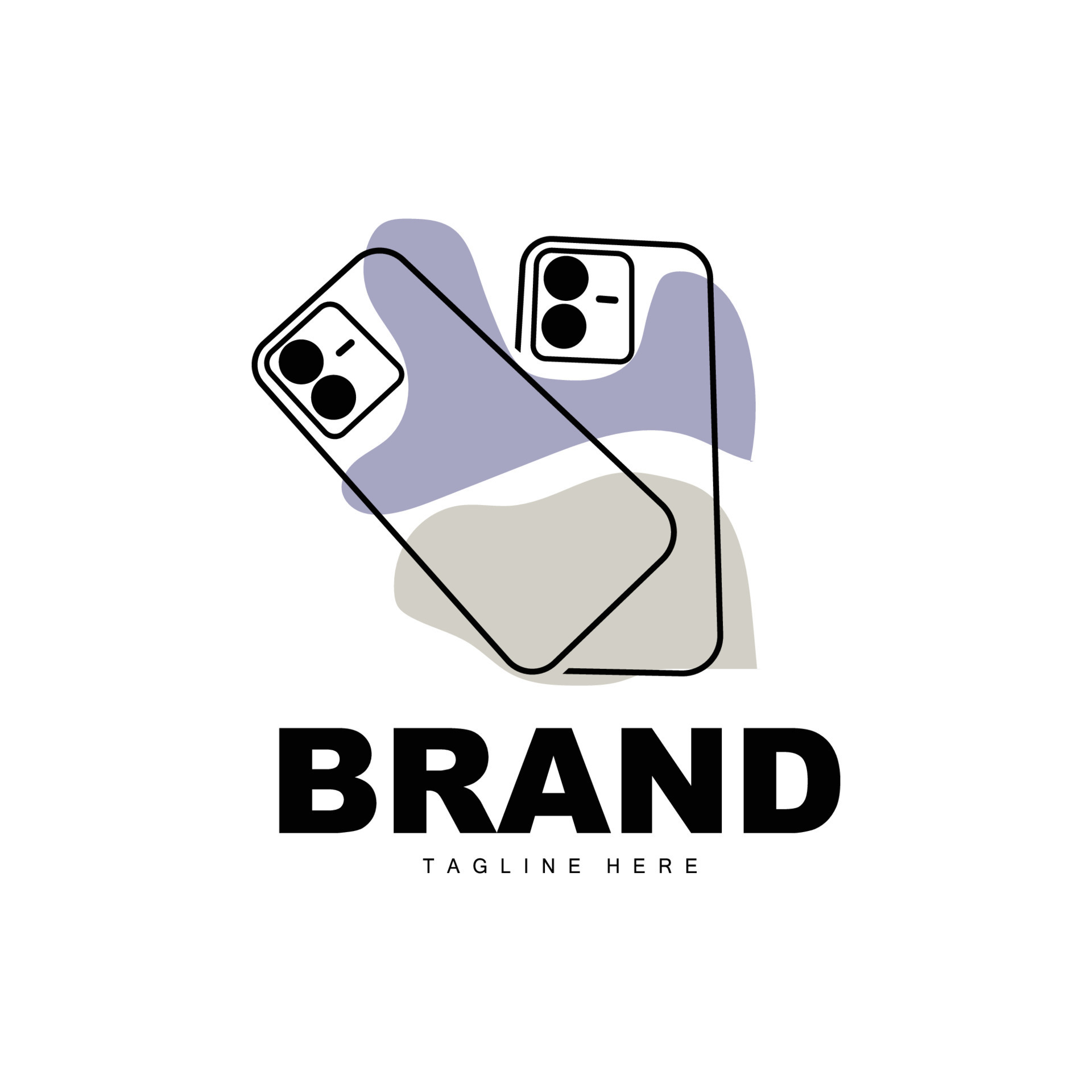 Smartphone Logo, Modern Electronics Vector, Smartphone Shop Design