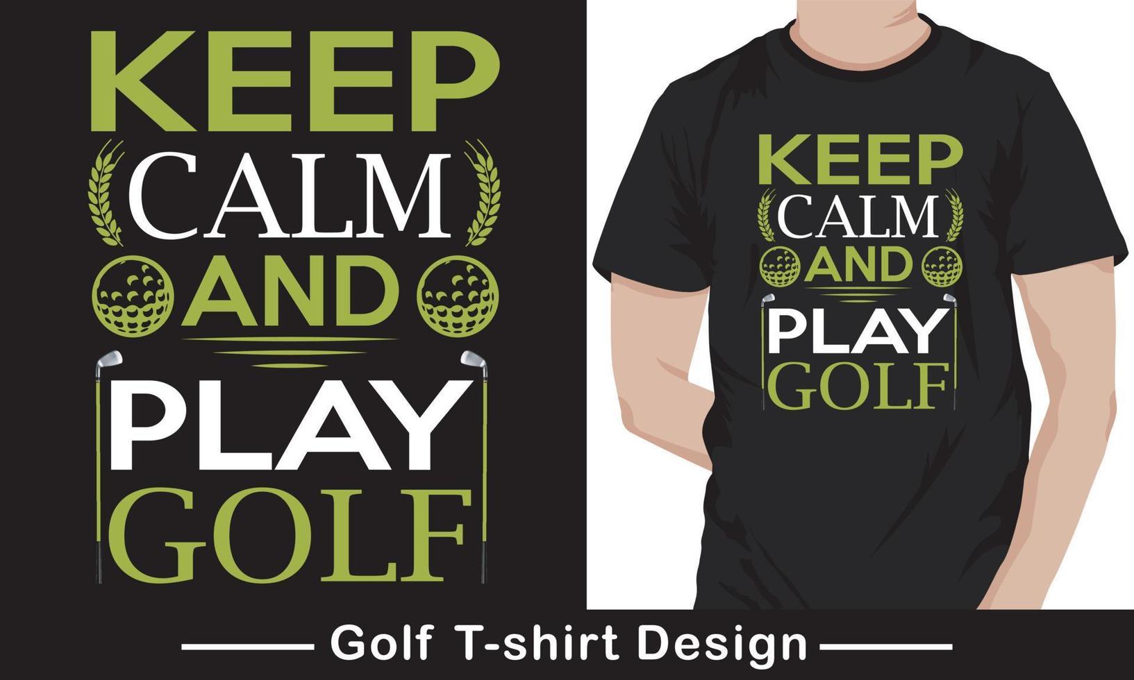 Golf T-shirt Design Graphic Template Free Vector