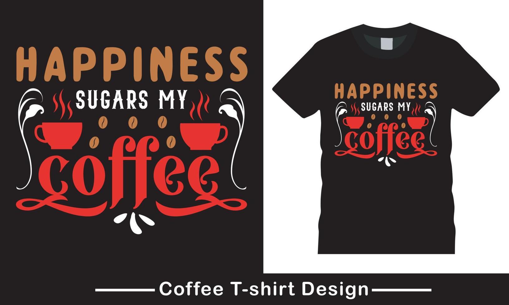 Coffee lover t-shirt, drink Coffee Free Vector