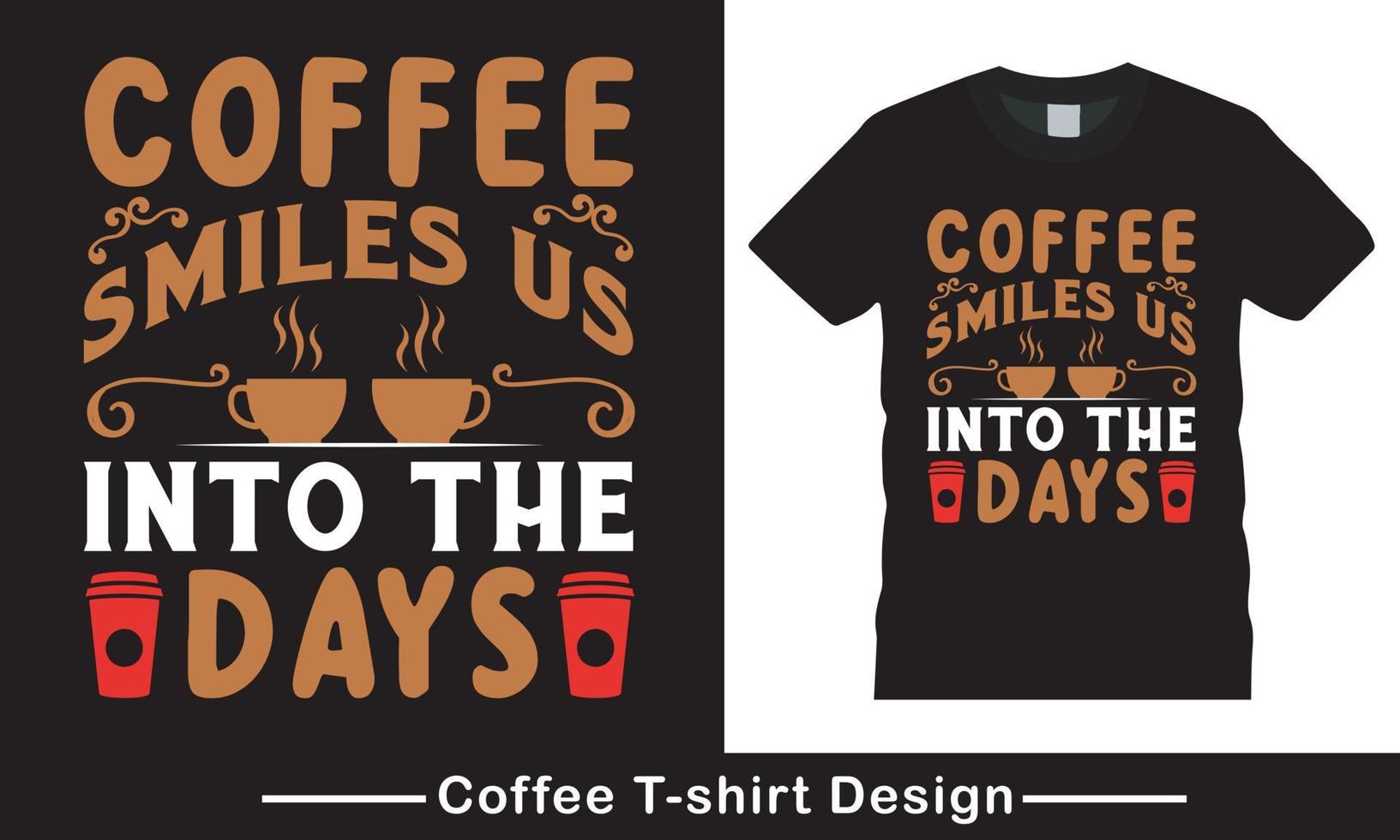 cafe tipografía vector t-shirt design pro
