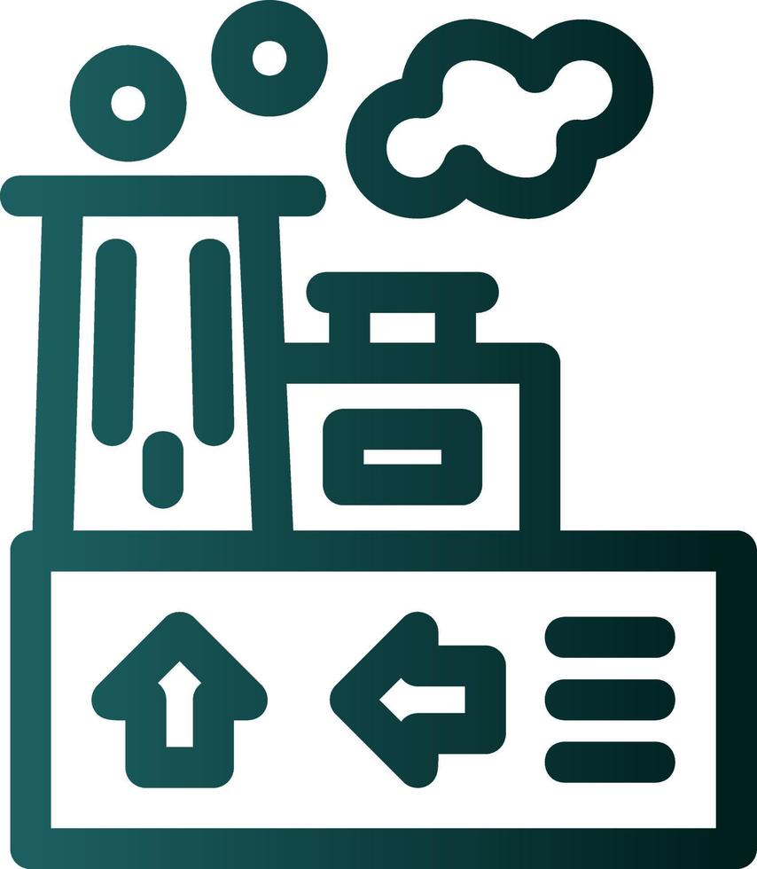 Geothermal Energy Flat Icon vector