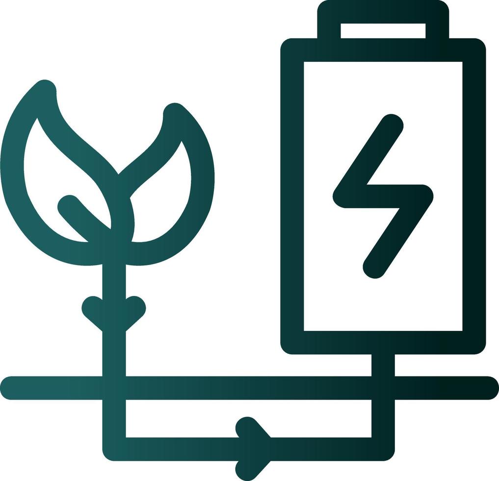 Green Energy Flat Icon vector