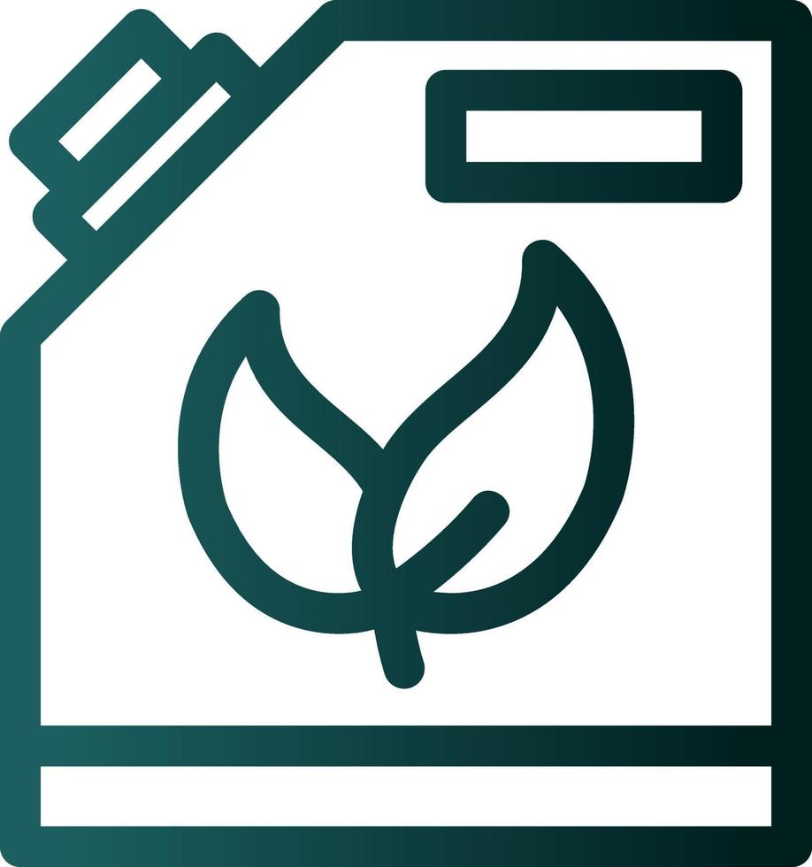 Biofuel Can Flat Icon vector