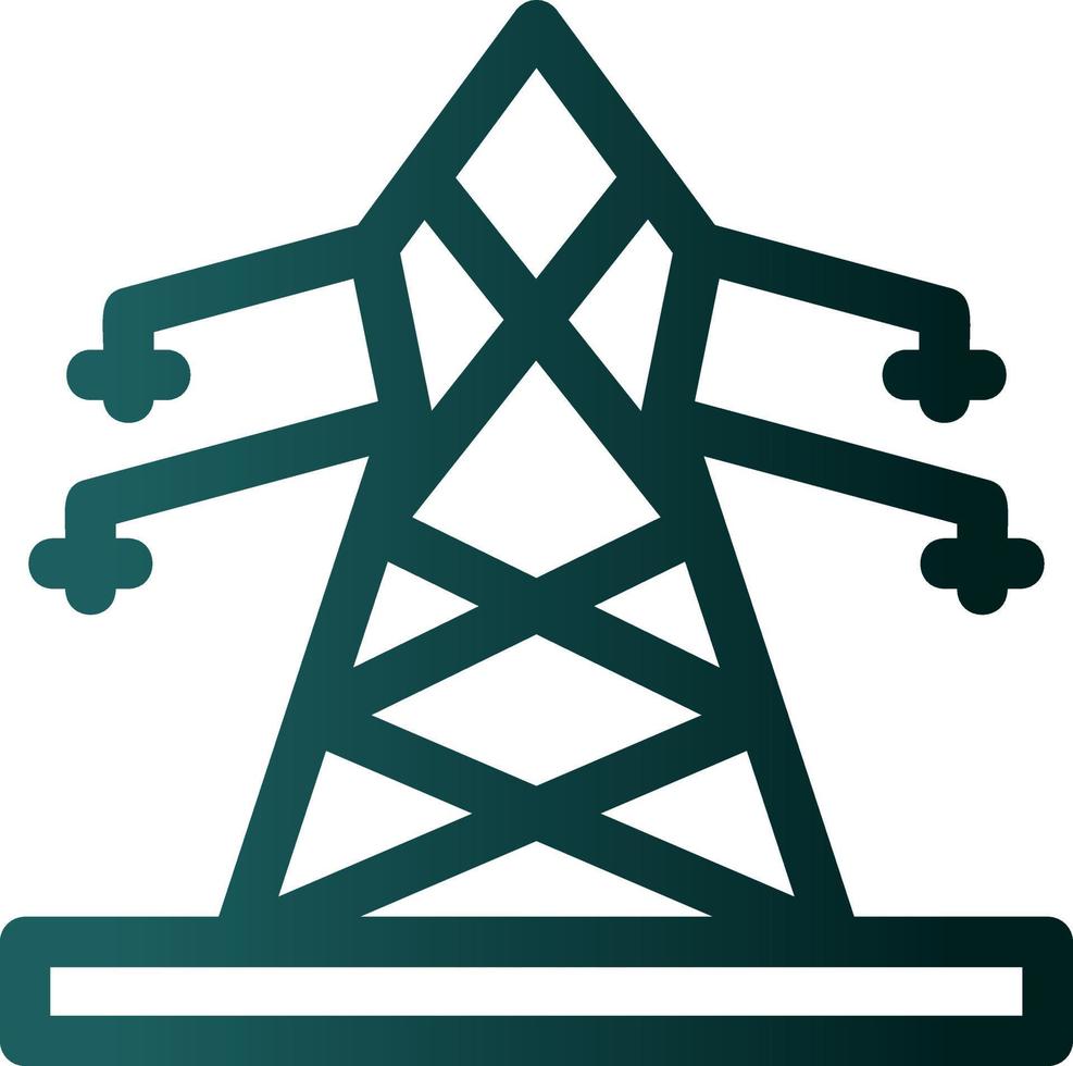 Electric Tower Flat Icon vector