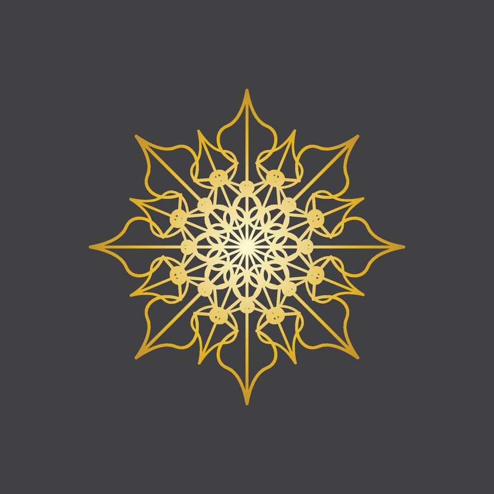 Mandala logo design vector illustration