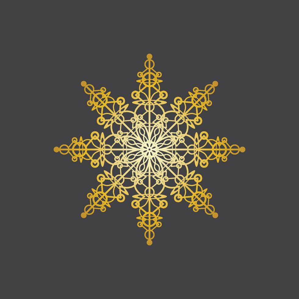 Ilustración de vector de diseño de logotipo de mandala