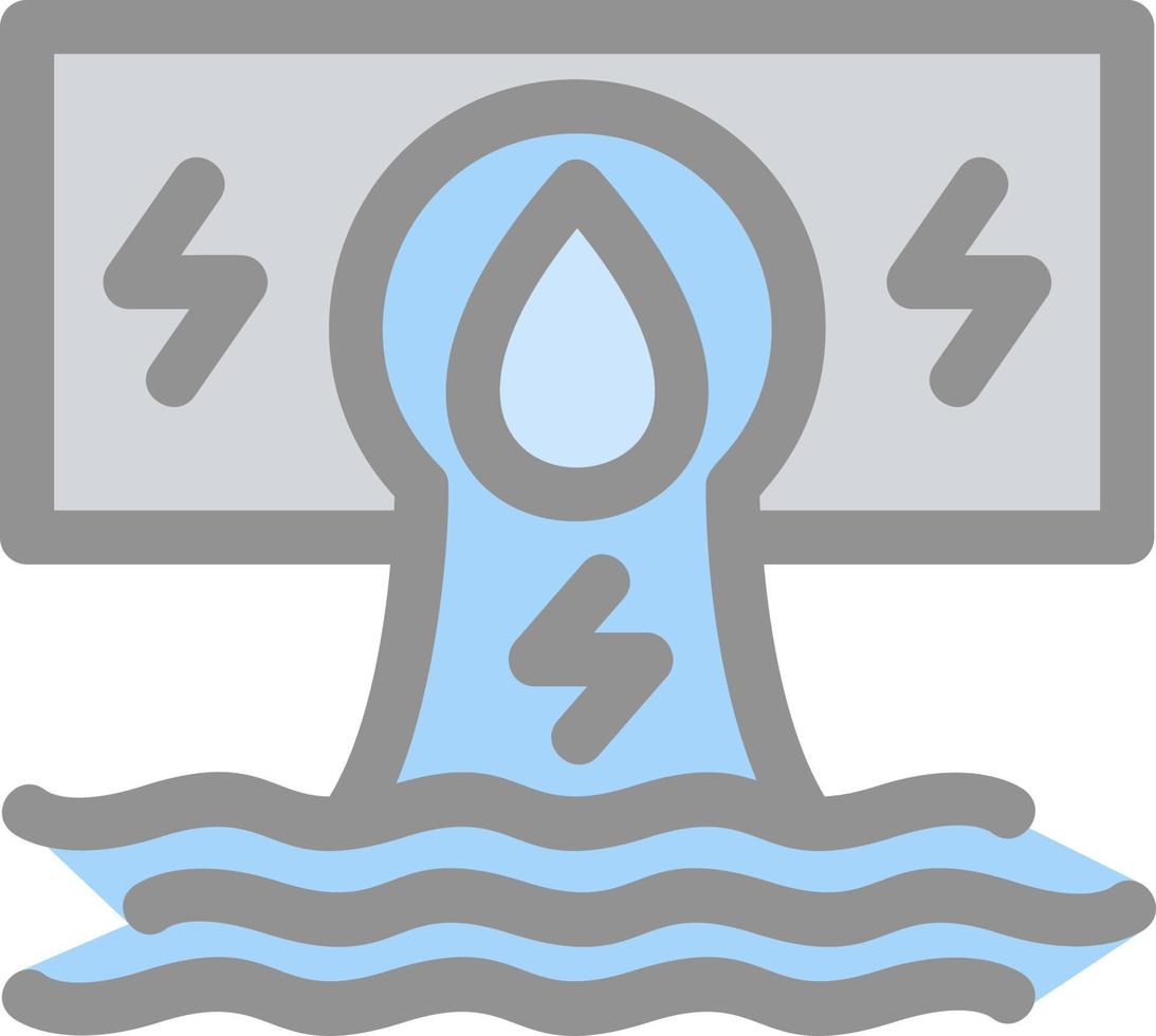 Hydroelectricity Flat Icon vector