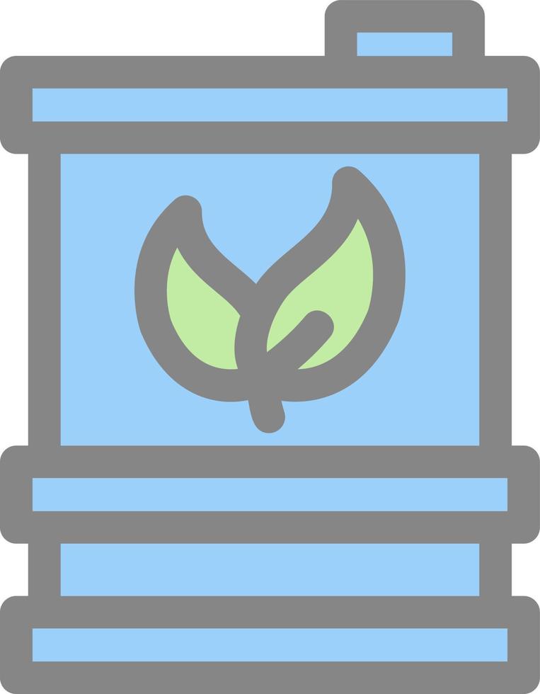 Biofuel Barrell Flat Icon vector