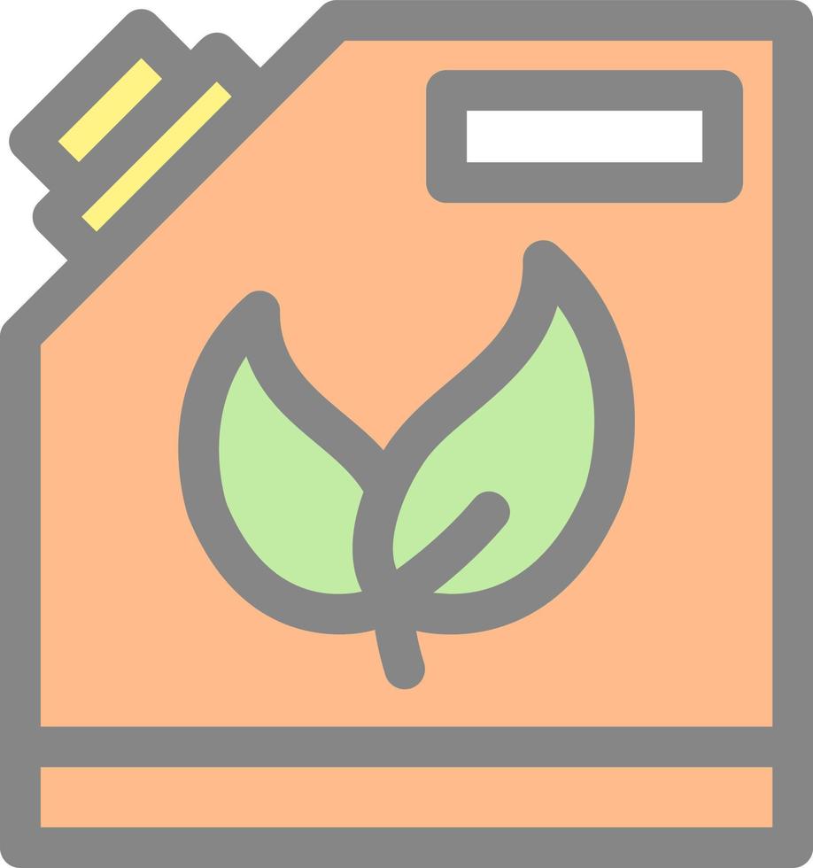 Biofuel Can Flat Icon vector