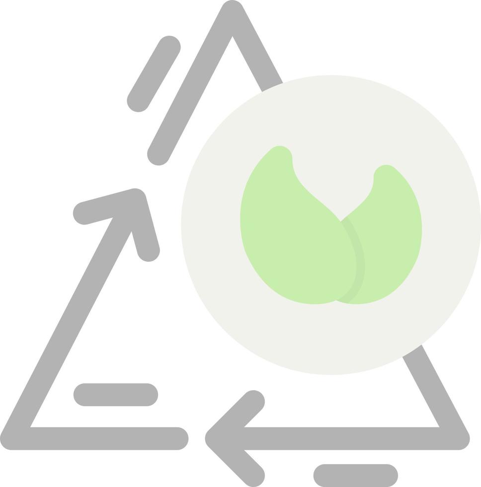 Zero Emission Flat Icon vector