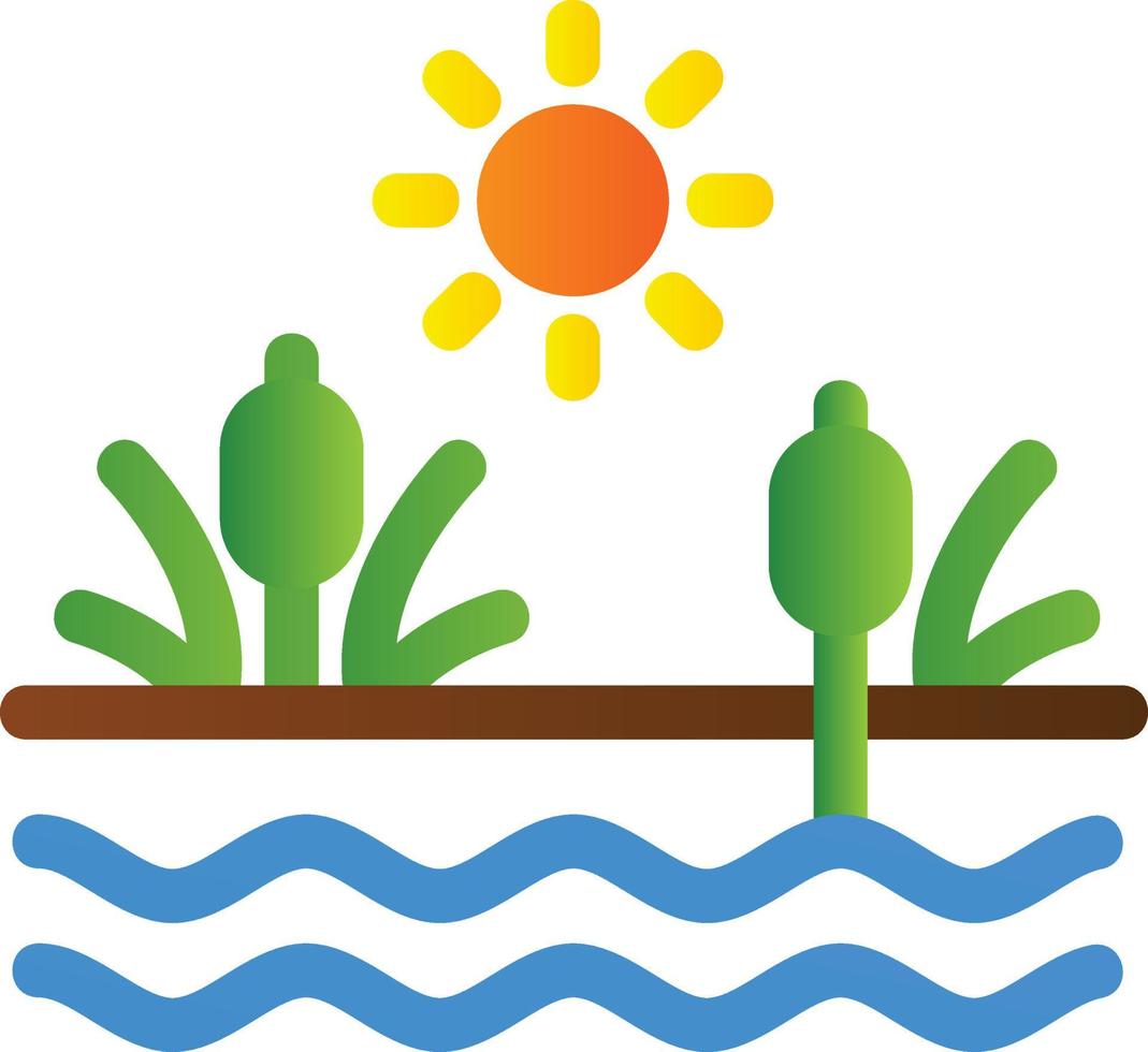 Swamp Glyph Icon vector