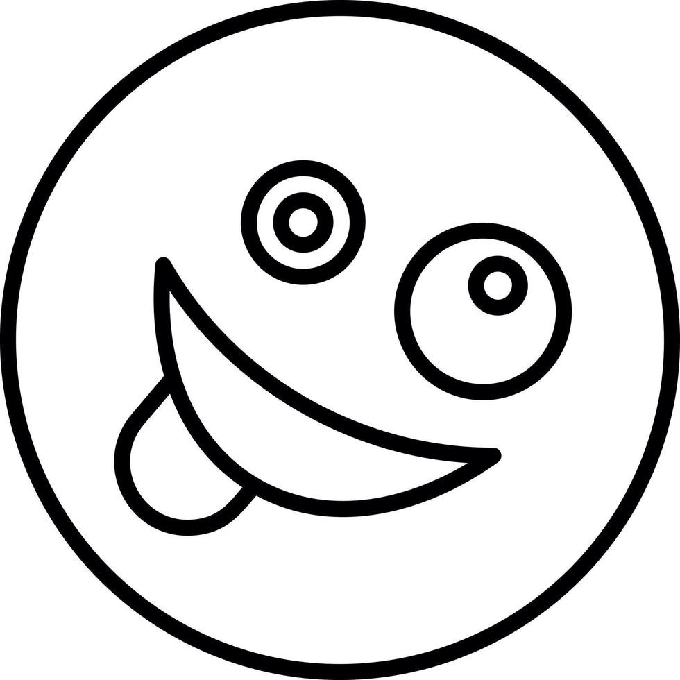 Zany Face Vector Icon Design