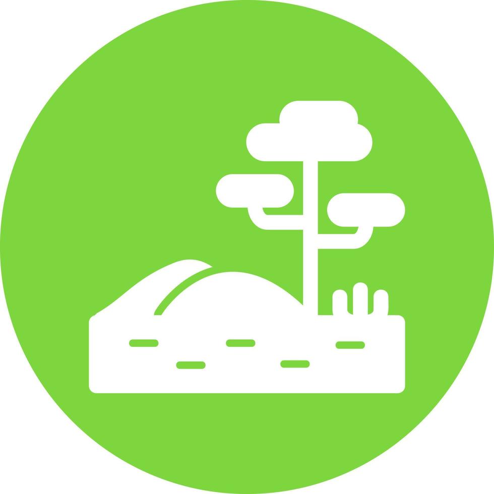 Savannah Glyph Icon vector