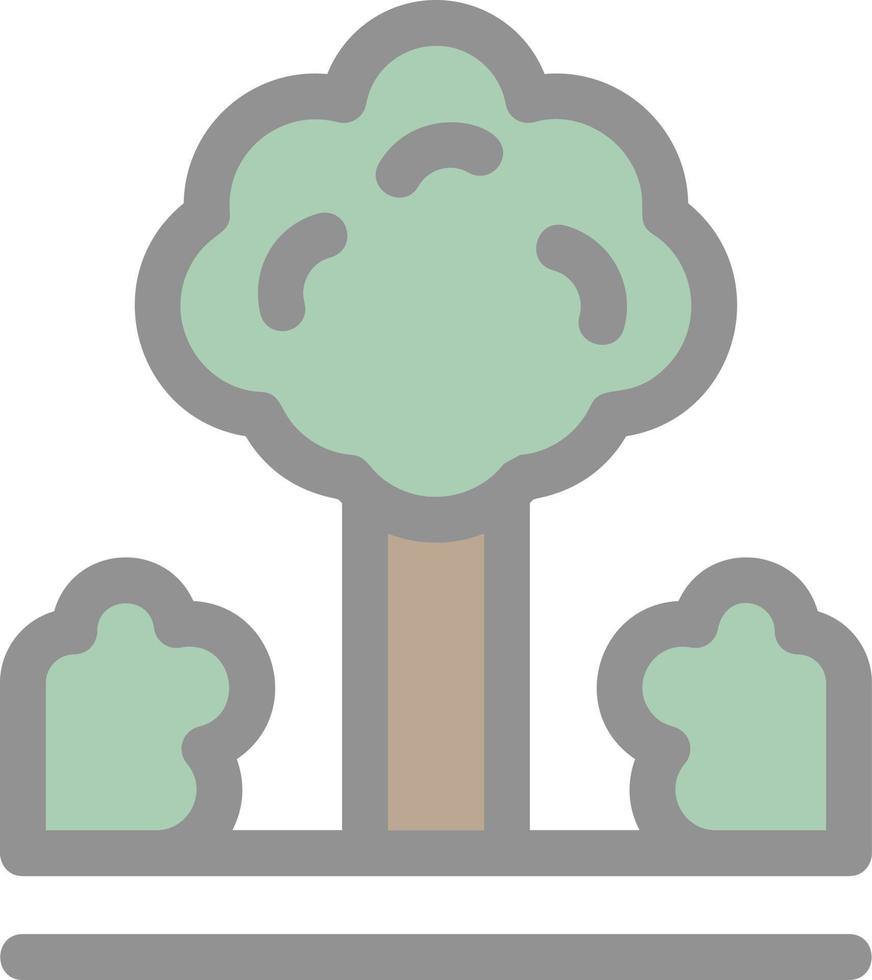 icono de glifo de paisaje de selva vector