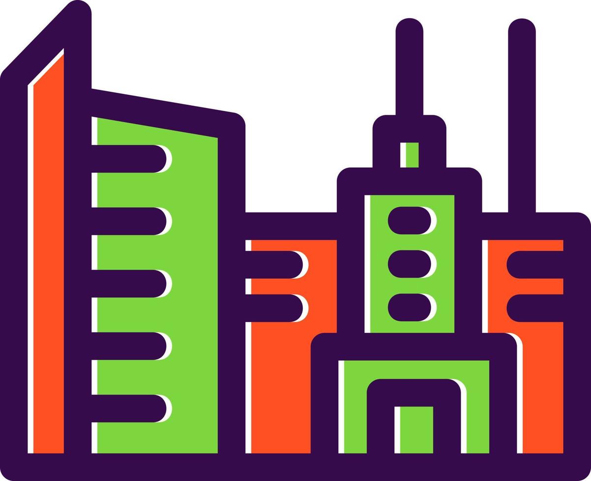 Cityscape Glyph Icon vector