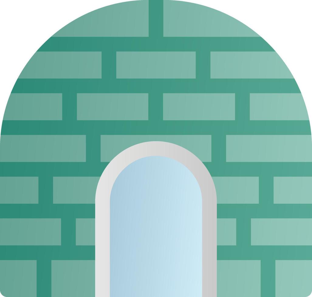 Igloo Landscape Glyph Icon vector