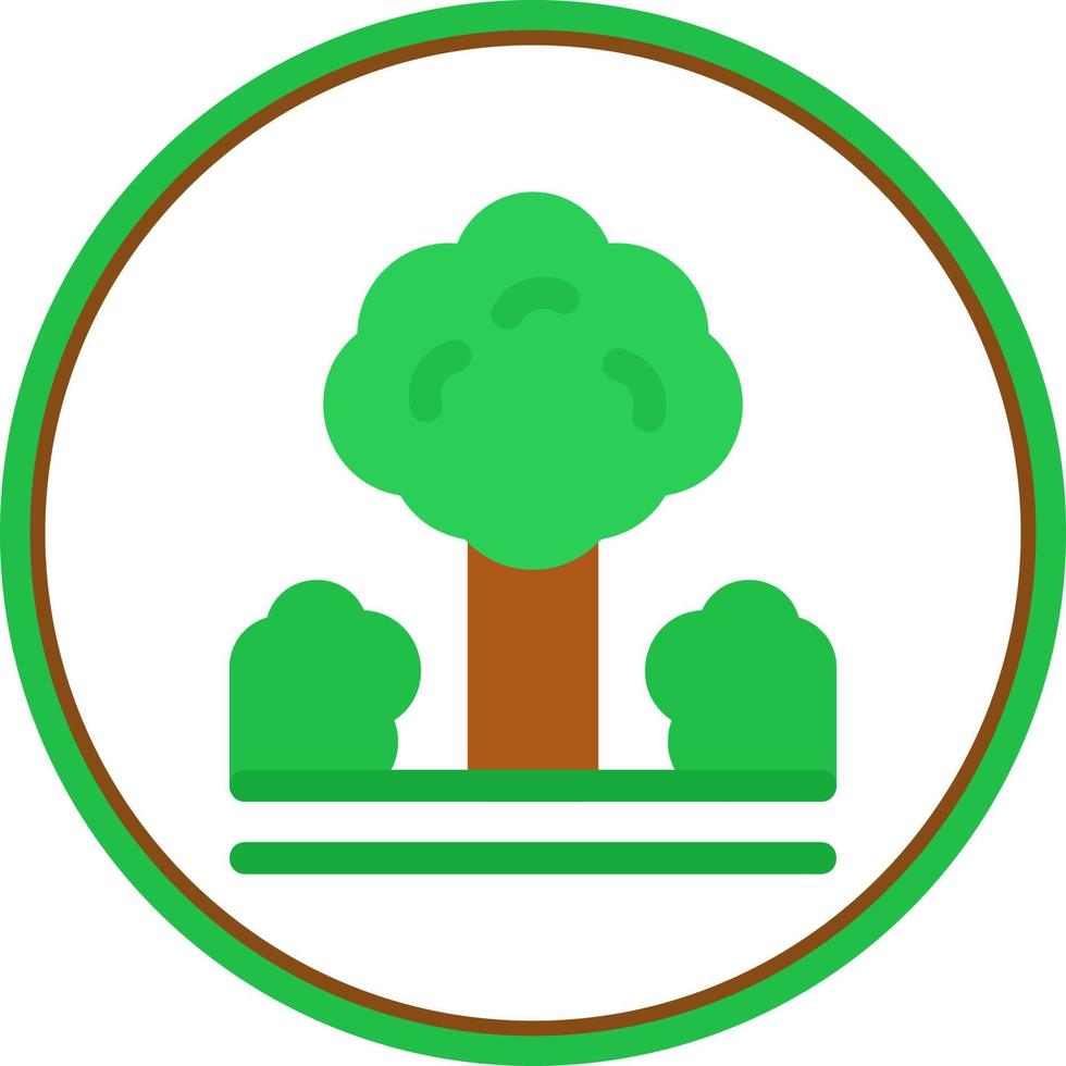 Jungle Landscape Glyph Icon vector