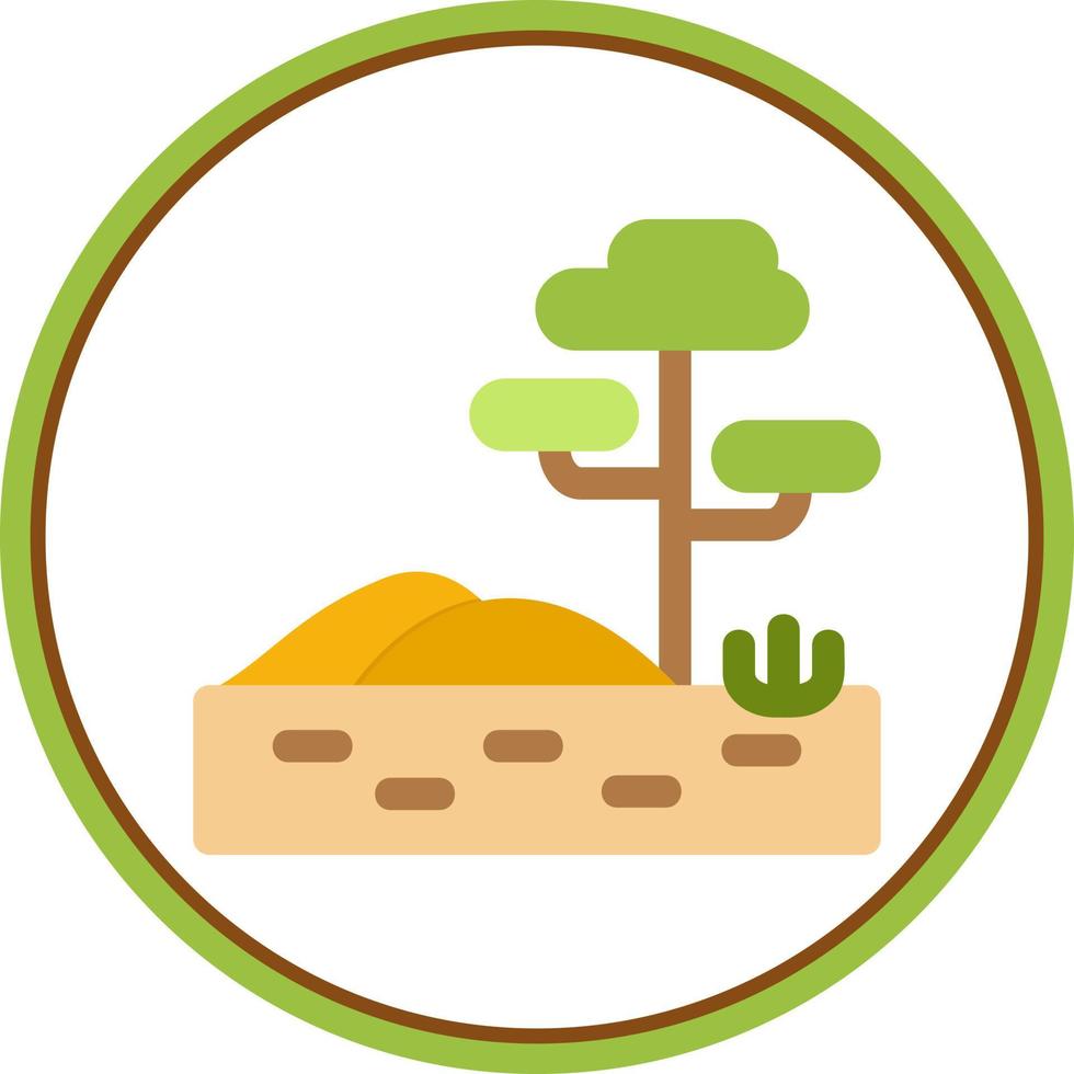 Savannah Glyph Icon vector