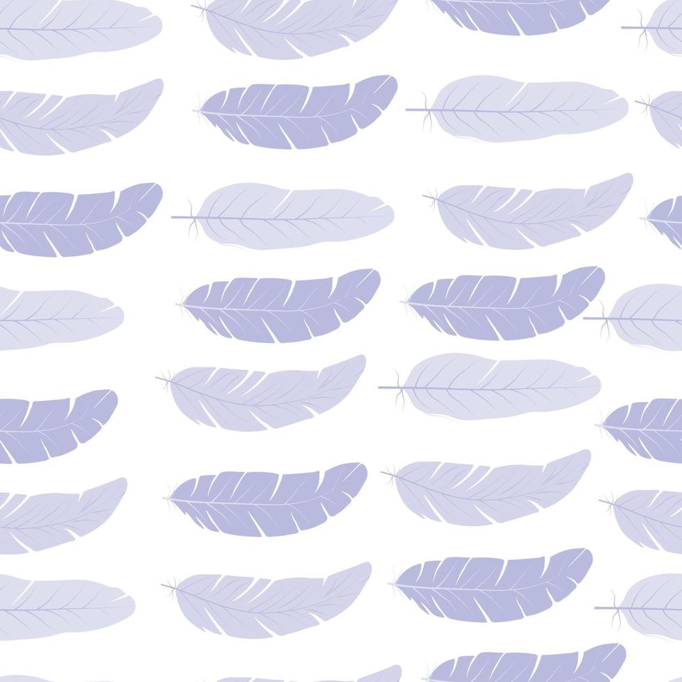 Seamless pattern of soft wings. fluff. Vector stock illustration. Wallpaper.