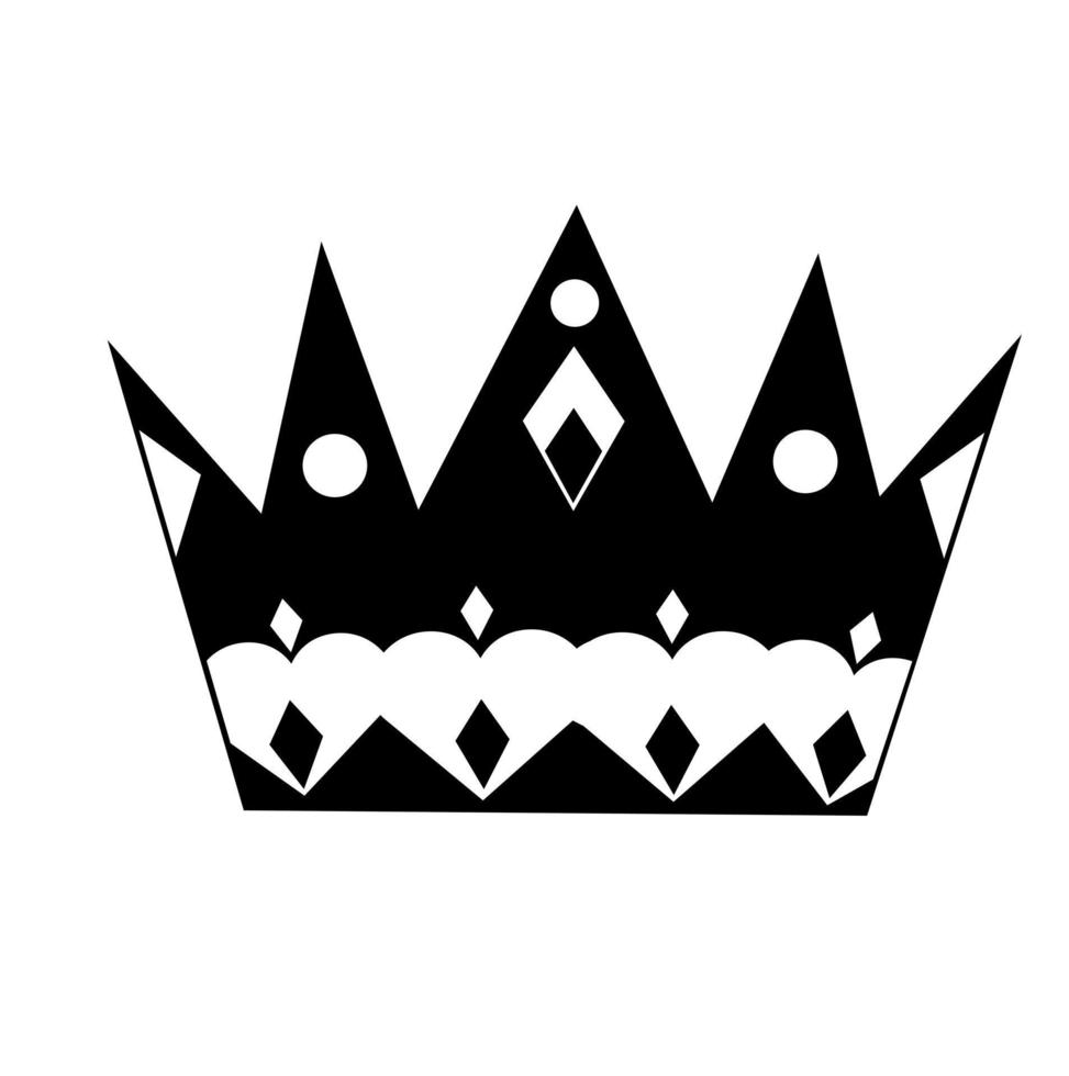 crown vector illustration. isolated on a white background.