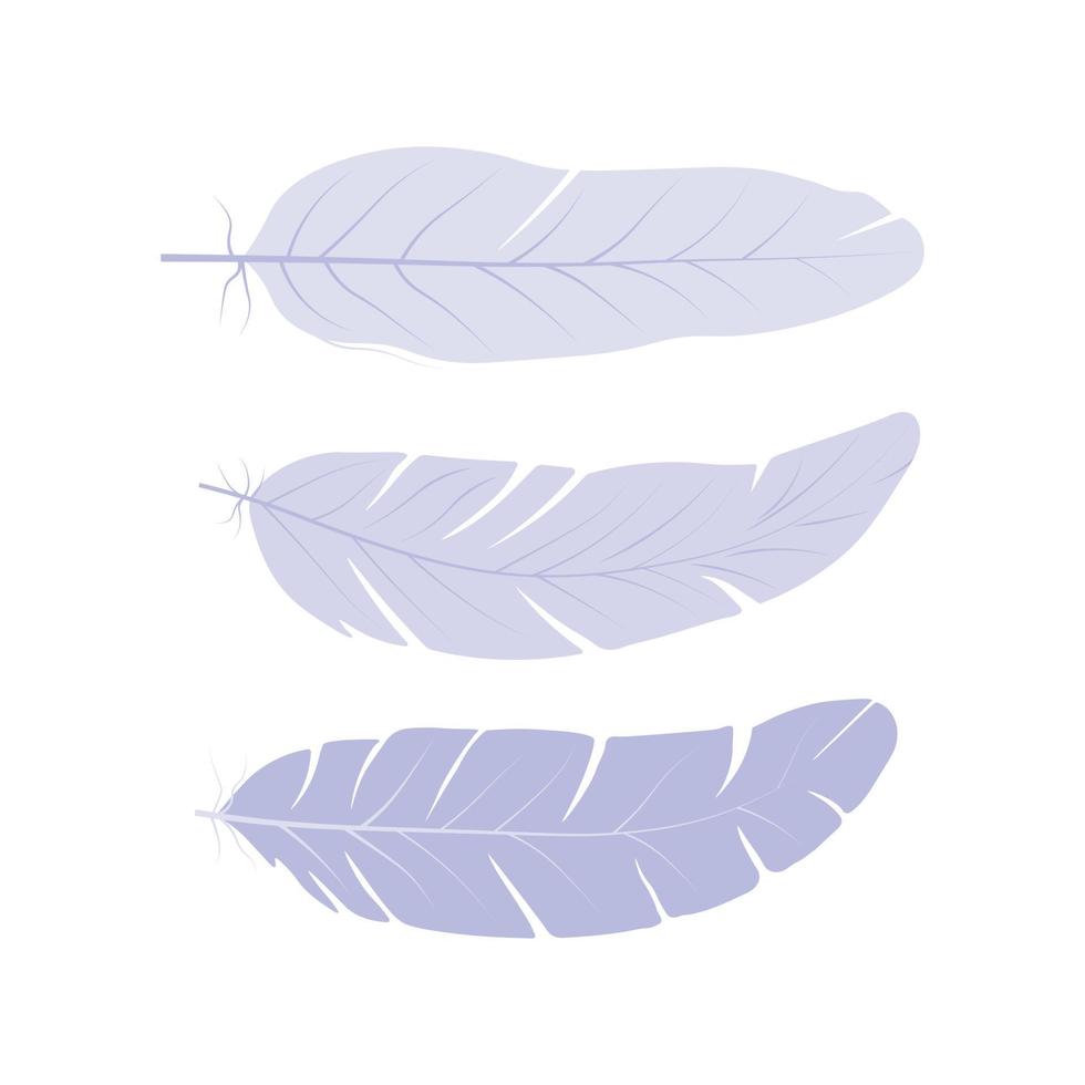 Feather vector stock illustration. Angel. Light, weightless, soft