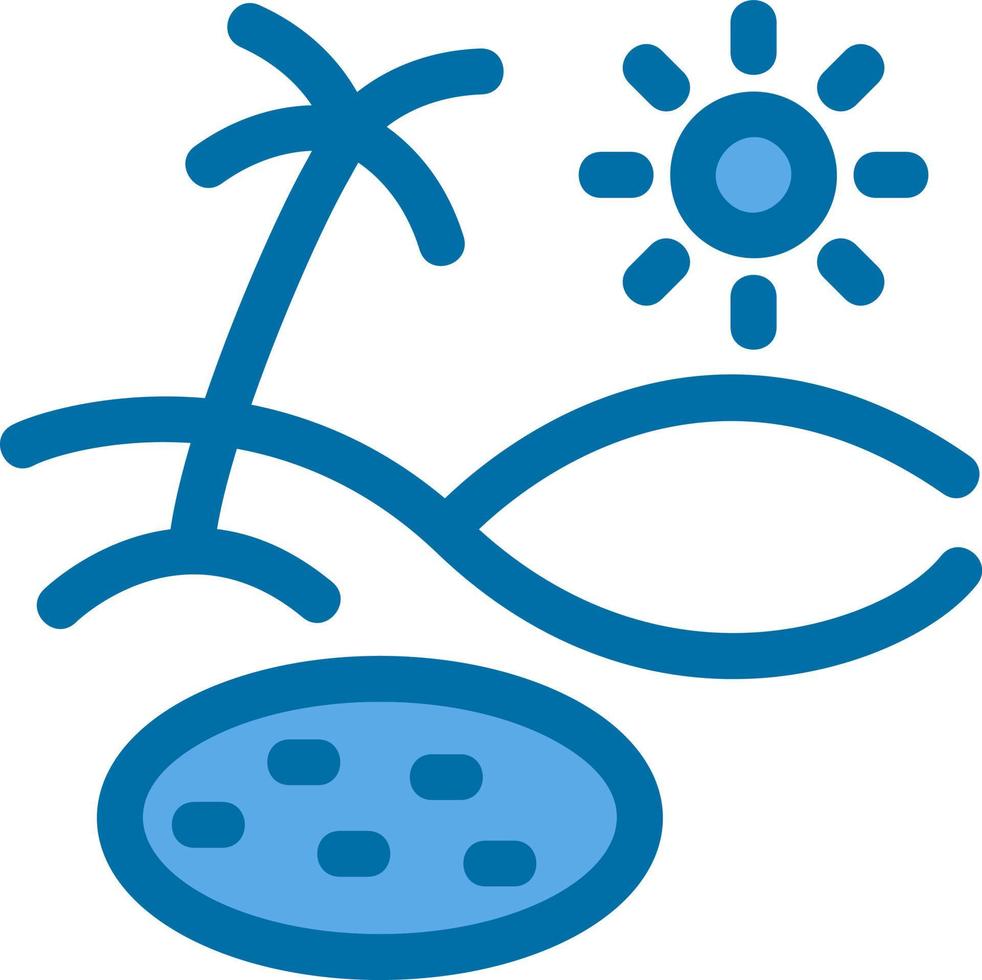 Oasis Glyph Icon vector