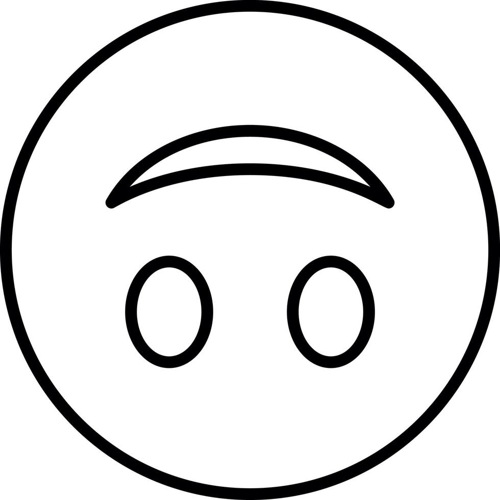 Upside-Down Face Vector Icon Design