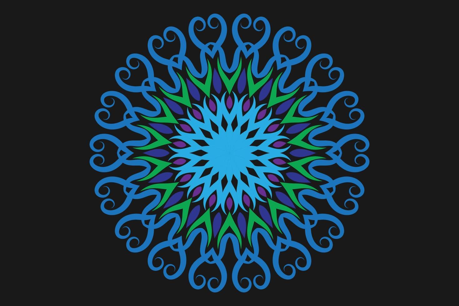 Luxury ornamental mandala design background pro vector