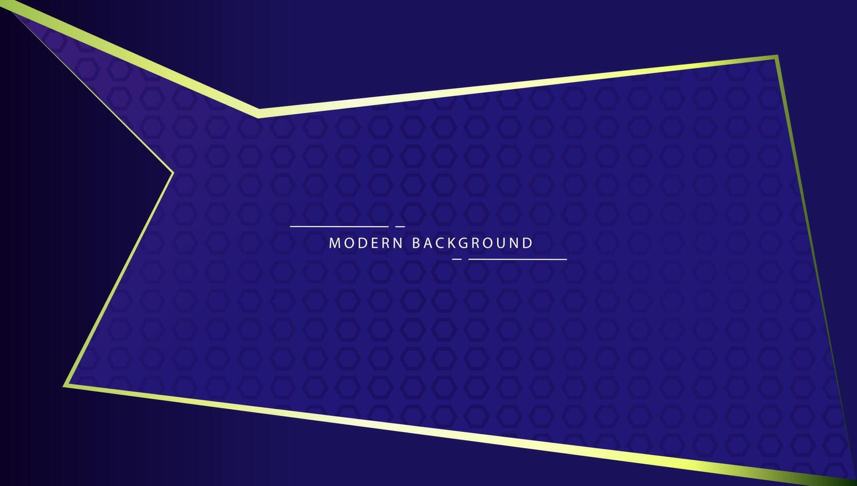 modern blue gold line background shape frame vector