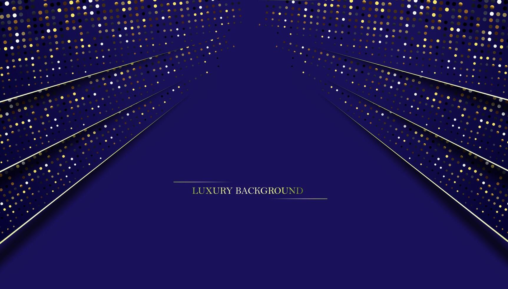 modern blue gold line background shape frame vector