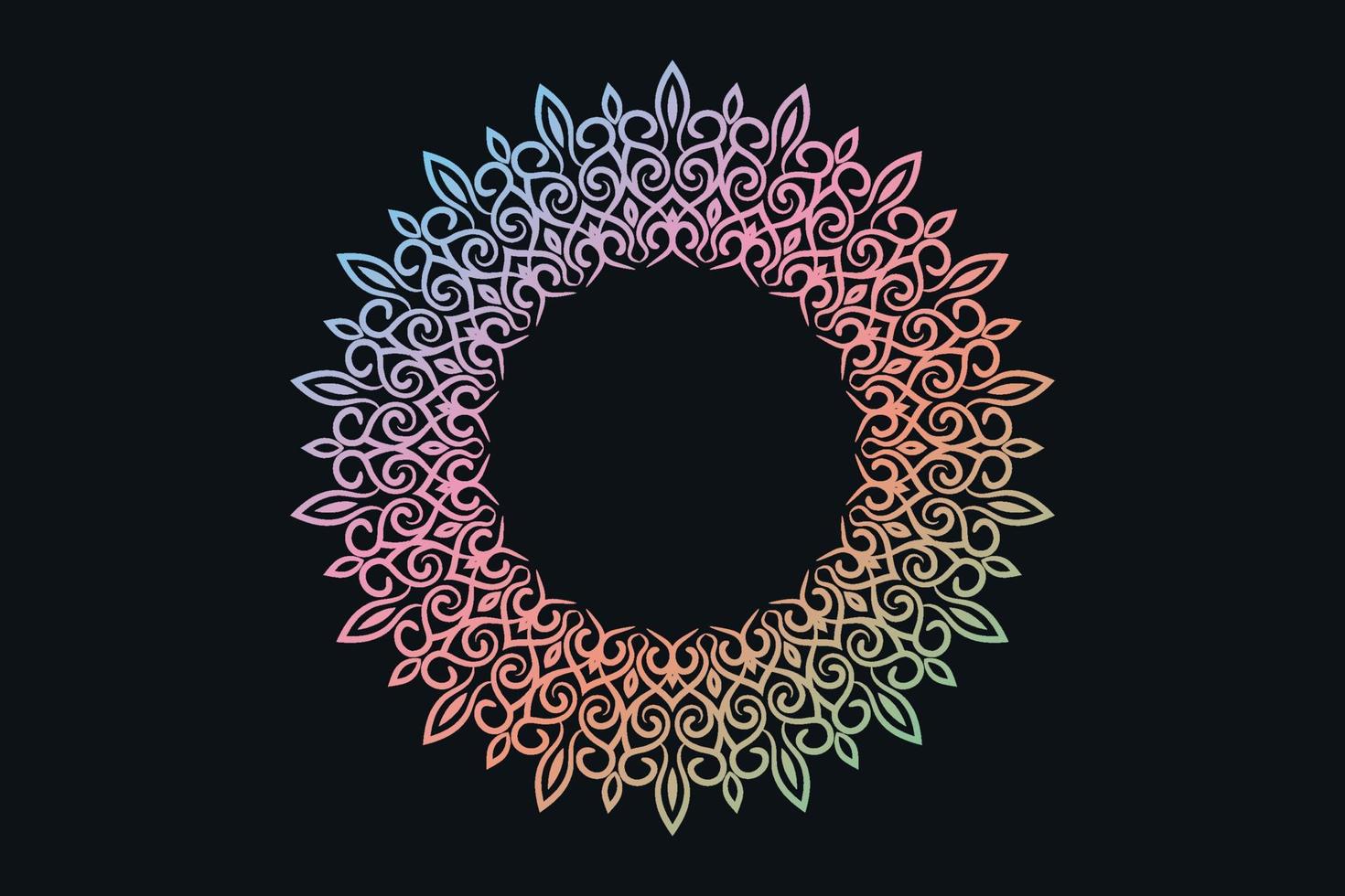 Elegant ethnic styled mandal islamic background  free vector