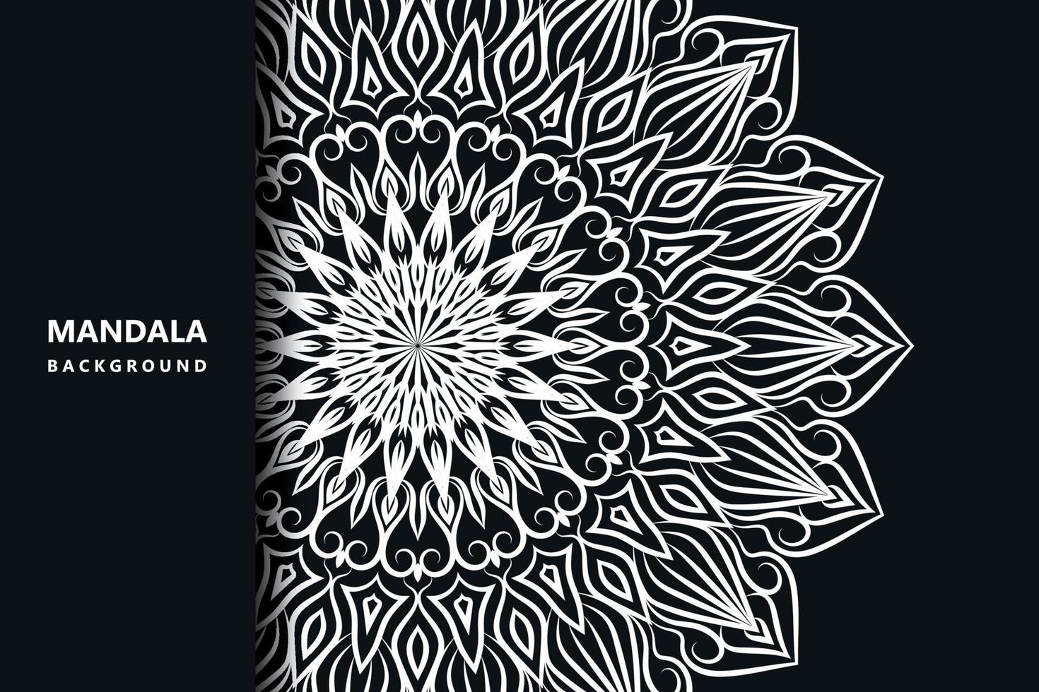 Elegant ethnic styled mandal islamic background  free vector